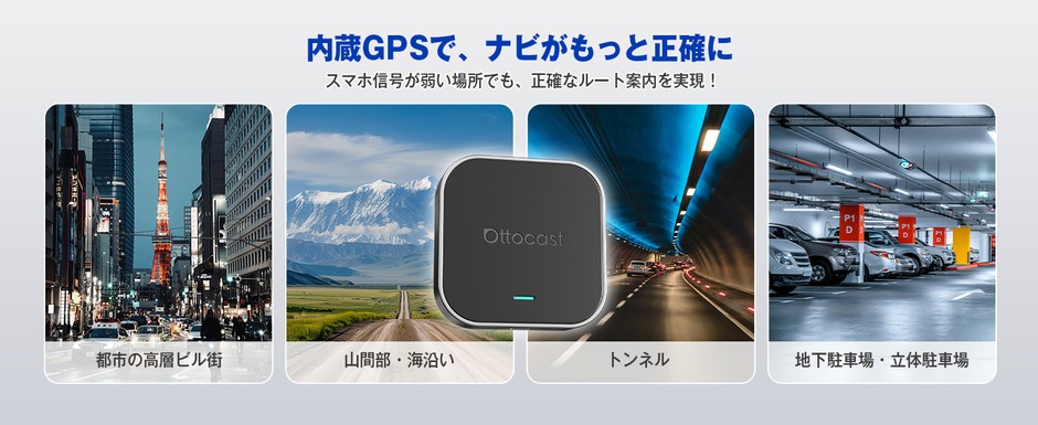 高精度GPSを内蔵