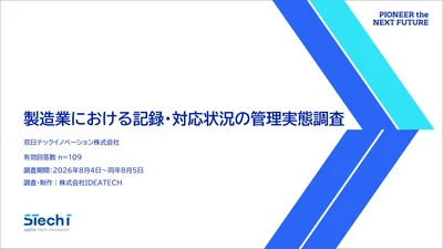 双日テックイノベーション、 『製造業における記録・対応状況の管理実態調査』を公開