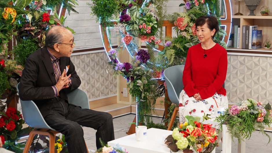 小椋さんを見た阿川さんからは「ダンディー！」