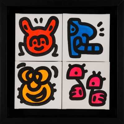 Mr Doodle 「DOODLINGS」 アクリル、キャンバス