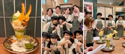 ～「名古屋スイーツ＆カフェ専門学校」とのコラボレーション企画～
みのるダイニング名古屋店で「美濃いび抹茶」を使用したオリジナルパフェを
９月１４日（月）～９月２７日（日）まで販売