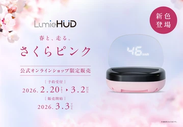 後付けヘッドアップディスプレイ 「LumieHUD(ルミエハッド)」の新色「さくらピンク」が 3月3日(火)公式オンラインショップ限定で販売開始