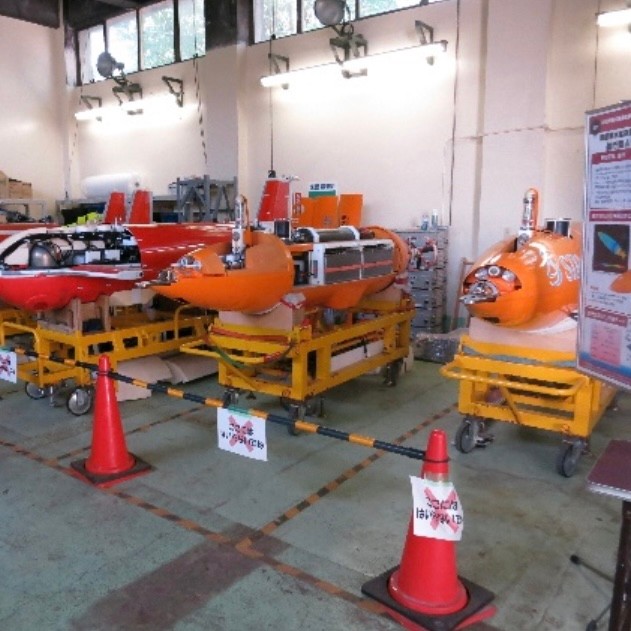 水中ロボットも展示します! (実際の試験映像は下記のYouTubeをご覧ください)