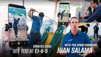 台湾VITBIO、「SPORTEC Tokyo」でAIゴルフ・トレーニングシステム「OmniGmot AI Golfer」を発表　世界初、全身モーションキャプチャと足底圧分析を一体化