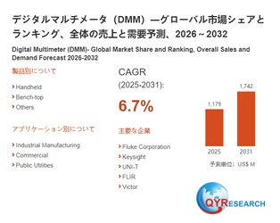 デジタルマルチメータ（DMM）の世界市場調査：規模、シェア、成長率（2026-2032年）