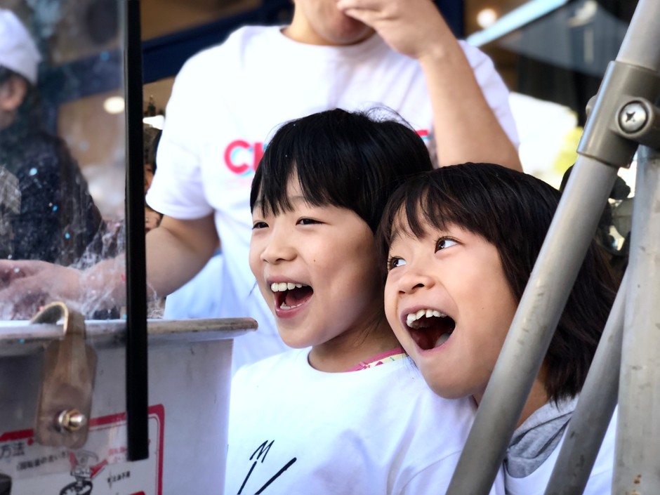 子供達は正直!笑顔が溢れてます。