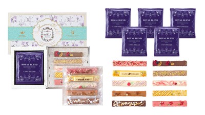 コーヒーとチョコレートラスクのセットです