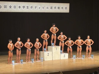 【名城大学・バーベルトレーニング部】久野清照選手（経済学部３年）が「全日本学生ボディビル選手権」で初優勝！