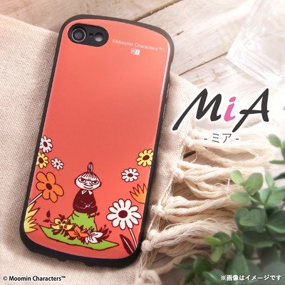 『ムーミン』/耐衝撃ケース MiA　リトルミイ＆お花