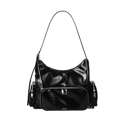 Artificial Leather Cooler Bag - black