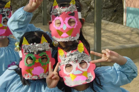笠寺幼児園が2/3の節分に豆まきを開催　 恵方の笠寺で園児320名が“心の鬼”とガチ対決！