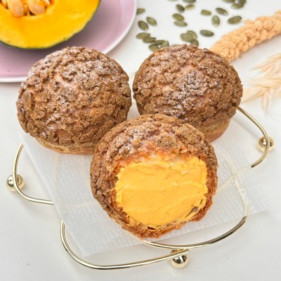 カボチャのハロウィンシュークリーム