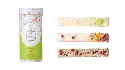 画像上から、レモンチョコミント、オレンジチョコミント、ストロベリーチョコミント