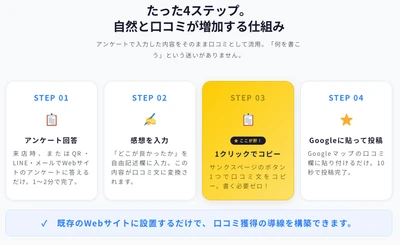 Googleマップ上の口コミを”仕組みで増やす”新サービス「Map Reviews（マップ・レビューズ）」提供開始