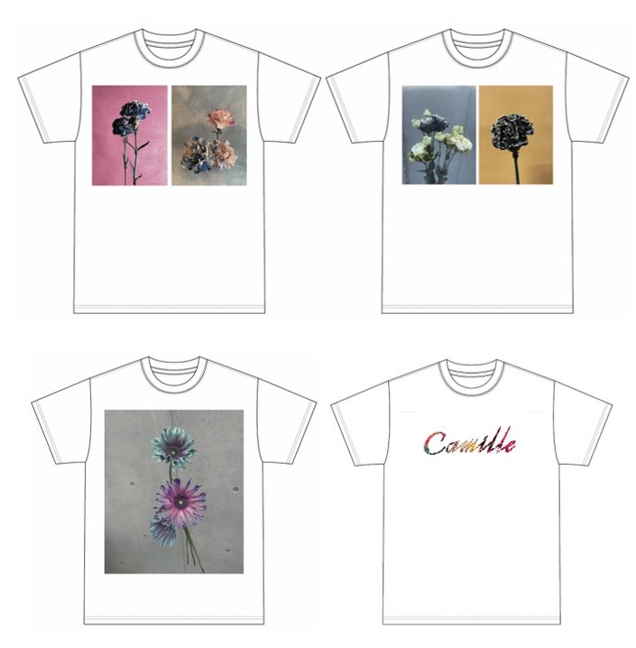 CamilleコラボショートスリーブTシャツ ¥8,800(taxin) 全4型 Size:36 、38