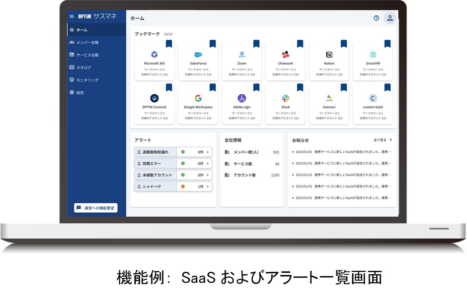 SaaS管理機能