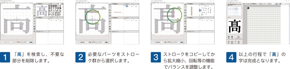 DynaFont外字マエストロ特徴その3
