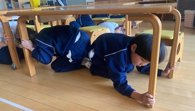 令和6年度(2024年度)「地震避難訓練」の様子