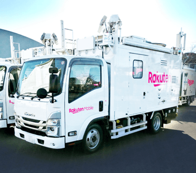 移動基地局車(楽天モバイル株式会社)