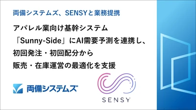 両備システムズ、SENSYと業務提携　 アパレル業向け基幹システム 「Sunny-Side」にAI需要予測を連携し、 初回発注・初回配分から販売・在庫運営の最適化を支援