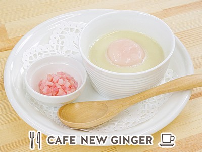 岩下の新生姜の白いおしるこ~豆乳仕立て~