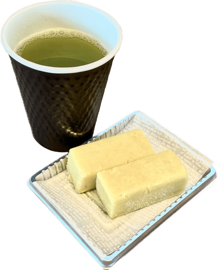 マンボウのごはん（いもようかんと緑茶セット）