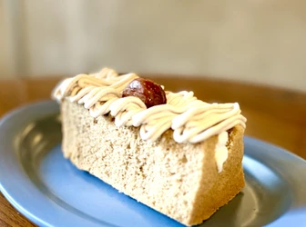 【モンブランシフォンケーキ】季節の味覚・栗とコーヒーのハーモニー／さがつくCraft＆Cafeで10月限定発売開始