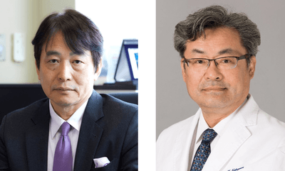 医学部主任教授 工藤 正俊（左）、医学部主任教授 中川 和彦（右）