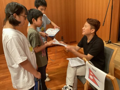 外国人観光客へのインタビュー練習