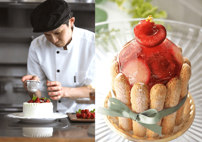 「Patisserie MAne」金野 周太朗氏と「シャルロット スリーズ」