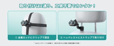 誰でも簡単！工具不要の2WAY取り付け
