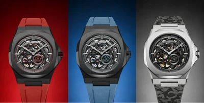 D1 Milano、 “色の力”を持つスケルトンウォッチ
