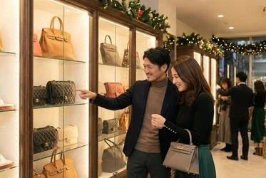 一緒に選ぶ時間がギフトに—— 中古ブランド品を贈る“体験型クリスマス”が今年の新定番に