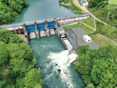 湯の瀬いとおしき発電所&湯の瀬ダム(完成予想図)