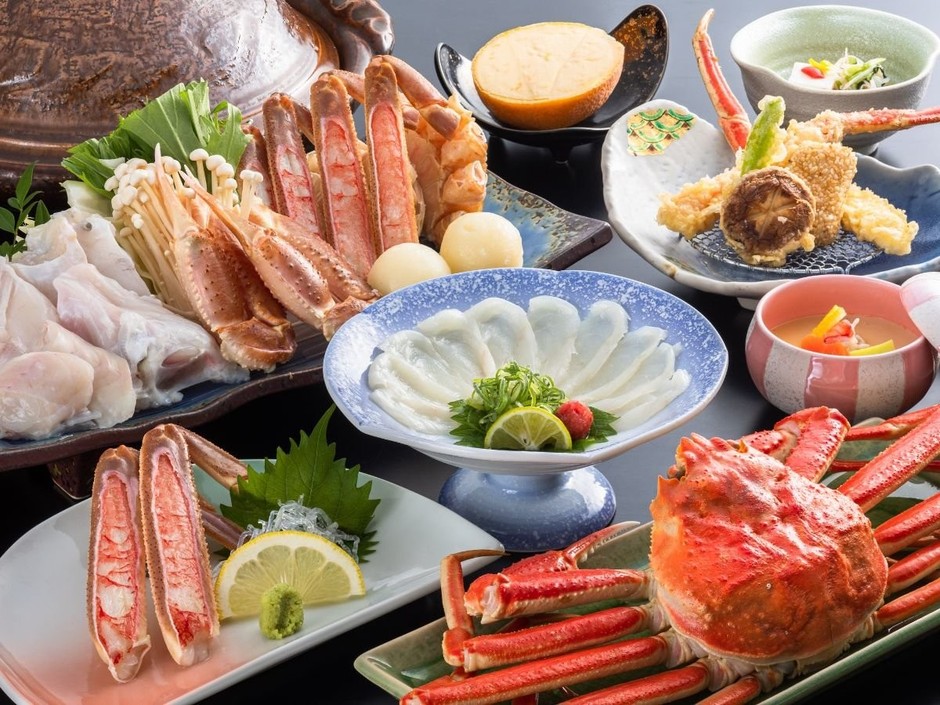 かに&とらふぐ食べ尽し会席/一例