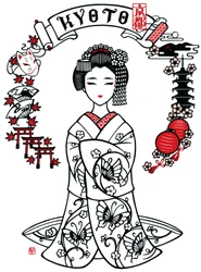 祇󠄀園四条駅の観光案内所内「Kyoto Culture Lab in 祇󠄀園四条チカル」にて切り絵作家・望月めぐみ展「京のかんばせ」を開催
