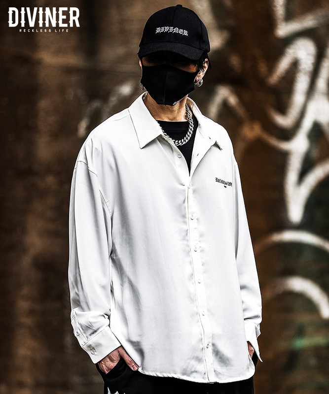 【BlackLetter】 Spine Art Shirt(ホワイト)