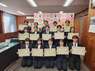 【名城大学】ボランティア協議会の学生16人に天白警察署長から感謝状
