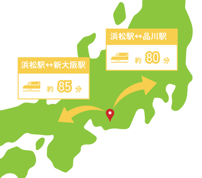 新幹線も停まる浜松駅