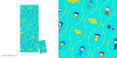 ちびまる子ちゃん手ぬぐい【仲間たち・パターン】