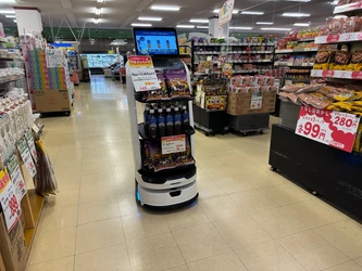 スーパーマーケットにおけるAIロボット実証実験開始