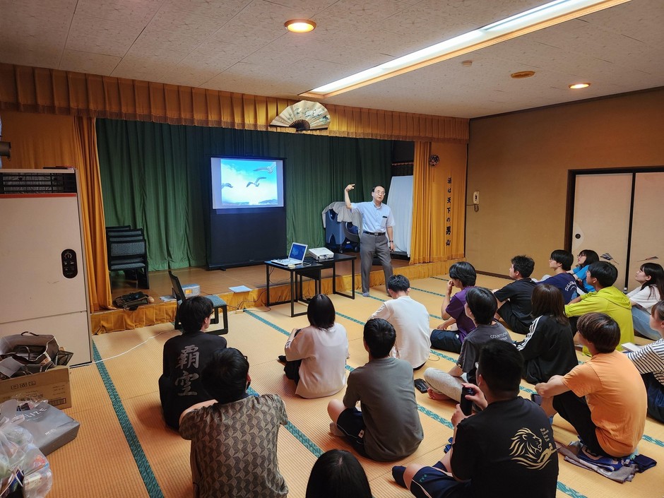 震災当時の様子を語る菊田さん