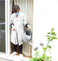 驚くような軽さとやわらかさが自慢!オーガニックコットンの羽毛のはおり