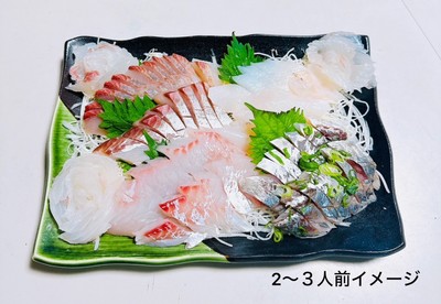 日本海の季節の旬魚、刺身セット