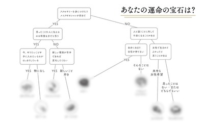 今の自分に必要な宝石がわかる 「お見立て診断」も