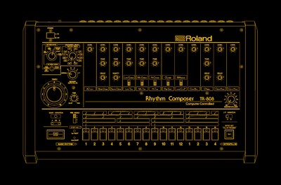 「TR-808」デザイン・ステッカー