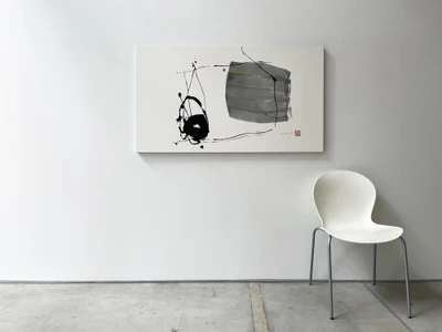 モジギャラリー、書道と墨アートの展示会『文字の気配』を東銀座にて開催