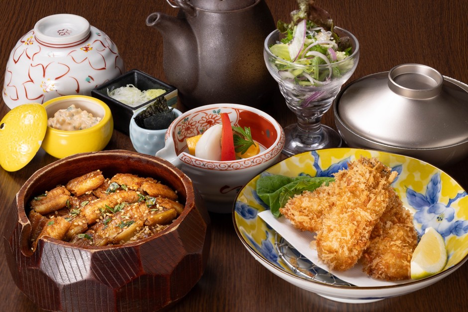 かきあなご膳（三陸産天然あなごひつまぶし）