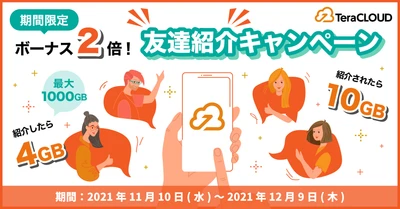 【終了間近❗️】「無料で使える国産クラウドストレージ」友達紹介ボーナス倍増中🌟