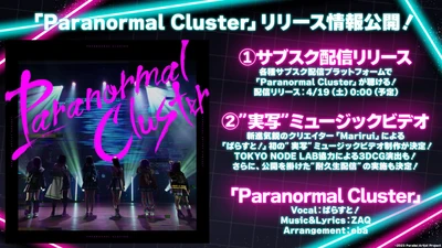 ZAQによる「ぱらすと！」初の全体オリジナル楽曲詳細解禁！MVはTOKYO NODE LAB協力、監督は新進気鋭のクリエイターMariruiが担当！